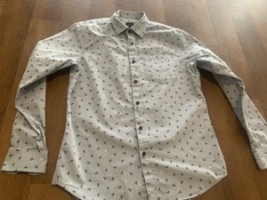 Men’s Small Armani Exchange Long Sleeve Button Up A/X Print - Picture 1 of 14