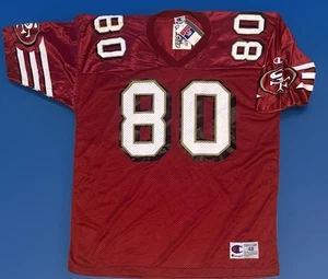 Vtg 90’s JERRY RICE San Francisco 49ers NWT Champion NFL Jersey Mens 48 **READ** - Picture 1 of 16
