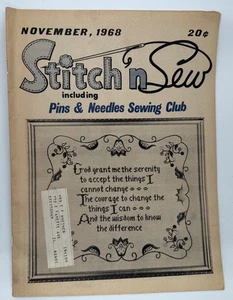 Stitch ’n Sew Magazine – November 1968 – Volume 1 Issue 9 – Sewing Patterns - Imagen 1 de 2