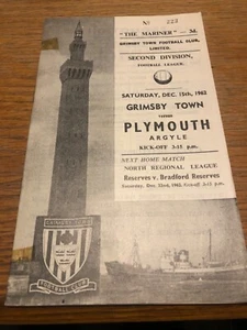 Grimsby Town v Plymouth Argyle 1962/63 - Picture 1 of 1