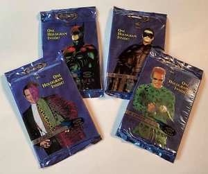 NOS 4 PACKS OF BATMAN FOREVER 95 FLEER ULTRA BATMAN, ROBIN, TWO FACE & RIDDLER - Picture 1 of 4