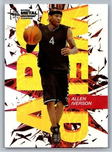 Inserto per saldatura ad arco Allen Iverson 2021 SkyBox Metal Universe Champions #AW-8 - Foto 1 di 2
