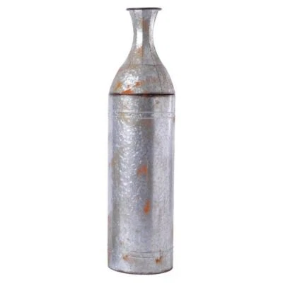 Floor Vase Decoration 43 in. H Large Rustic Farmhouse Style Galvanized Metal - Image 1 of 4