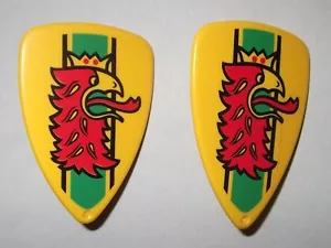 23321, 2x Schild, tropfenförmig, gelb, bedruckt - Bild 1 von 1