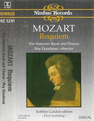 Mozart ‎ Requiem CASSETTE ALBUM The Hanover Band Chorus Robbins Landon edition - Image 1 of 4