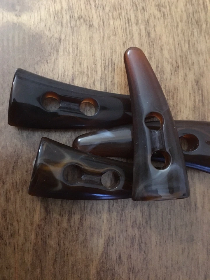 5cm Duffle Coat Toggles Imitation Tortoiseshell Effect Pack Of 4 - Image 1 of 3