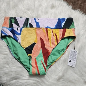 Calia by Carrie Underwood Wide Band Bikini Swim Bottom Size 1X Multi Lycra NEW - Picture 1 of 7