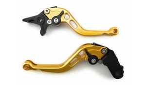 Palancas / Manetas Cortas Freno Embrague Oro HONDA AFRICA TWIN 750 XRV 1990-2003 - Picture 1 of 8