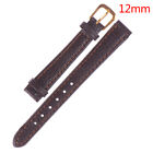 12-22mm Black brown watchband litchi stripe pu leather watch st JRB-qk