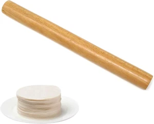 1PCS Wooden Rolling Pin Roller Pin Kitchen Dough Roller for Baking Pizza Pasta B - Picture 1 of 6