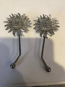 Sonnenblumen Salz & Pfefferstreuer Billy Joe Zinn Silber - Bild 1 von 8