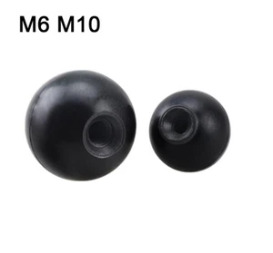 M6 M10 Round Ball Head Black Plastic Thumb Nuts Hand Grip Knob Adjust Thumb Nut - Bild 1 von 3