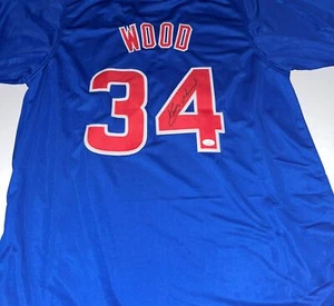 Kerry Wood Signed Blue Chicago Cubs Jersey JSA Witness COA - Picture 1 of 1