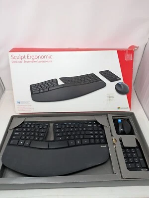 Microsoft Sculpt Ergonomic Wireless Desktop Keyboard, Keypad, Mouse-No Dongle - Image 1 of 4