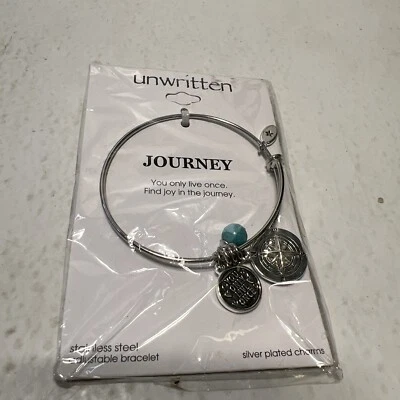 Pulsera Unwritten Journey Disck Turquesa (8mm) en Acero Inoxidable Foto 1 de 3