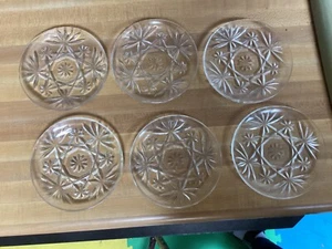 Vintage Anchor Hocking "AMERICAN PRESCUT" Scalloped Edge Coasters-Set of 6 - Picture 1 of 1