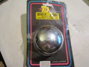 TD #4803 CHROME TWIST-ON STYLE,ROUND OIL FILLER BREATHER CAP 2 3/8" DIA. SBC BBC - Picture 1 of 6