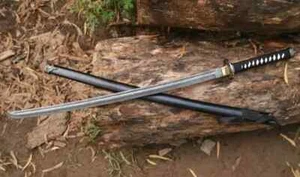 Damascus Steel Gold Lion Ambidextrous Japanes Samurai Katana Best gift for him - Picture 1 of 5
