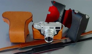 LUIGI FULL CASE for ZEISS IKON ZM,w/LEICA M MOUNT,HAND STITCHED,STRAP, SHIPPING. - Picture 1 of 6
