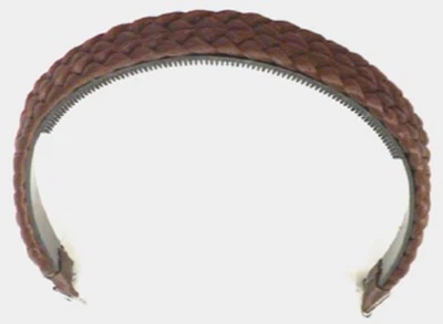 DOUBLE BRAIDED HEADBAND BRAIDS HAIR WIDE PLASTIC BASE HAIRPIECE ACCESSORY 1626 - Image 1 of 4