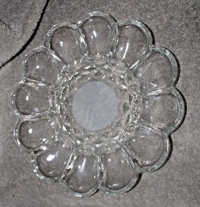 Princess House Fantasia Deviled Egg Crystal Server Plate 10" Tableware Dish - Picture 1 of 4