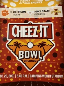 2021 CHEEZ-IT BOWL GAME PROGRAM CLEMSON TIGERS VS. IOWA STATE CYCLONES ORLANDO - Bild 1 von 2