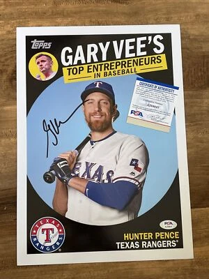 2019 Topps Top Entrepreneurs Signed Gary Vaynerchuk Vee Auto Pence 10x14 PSA COA - Image 1 of 3