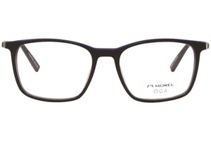 OGA Morel 10141O NB10 Black Matte Square Eyeglasses Acetate Frame 57-18-150 - Picture 1 of 2