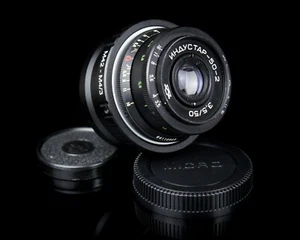 INDUSTAR 50 - 2 Soviet Lens (3.5/50 mm) Copy Tessar Mount M42 - Micro M 4/3 - Picture 1 of 10