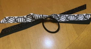 Volleyball (Green & Black) Hair Ribbon - Picture 1 of 2
