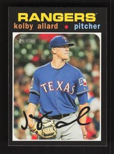 2020 Topps Heritage   Kolby Allard #307 Texas Rangers