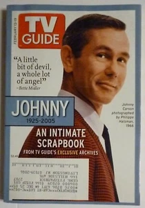 New York Metro Feb 13 TV Guide 2005 JOHNNY CARSON SCRAPBOOK 1925-2005 Tribute - Picture 1 of 3