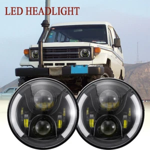 For Toyota Land cruiser HZJ75 60 70 7375 78 79 Series 7" Hi/Low LED Headlight - Picture 1 of 17