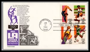 US FDC # C101-104 28c Summer Olympics Block Aristocrats 1983, 9p3968 - Picture 1 of 1