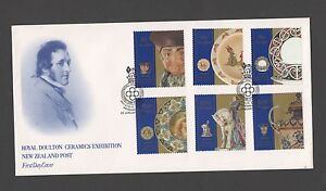 Nowa Zelandia 1993 FDC Royal Doulton Exhibition Stamp Issue zestaw znaczków