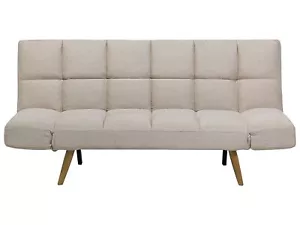 Schlafsofa in skandinavischem Stil klappbar Patchwork beige Ingaro - Bild 1 von 10
