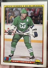 1990-91 Bowman Hat Tricks - #7 Kevin Dineen