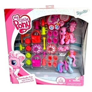 MLP My Little Pony Pinkie Pie Rainbow Dash 2008 Cheerleader Fun 20+ Zubehör - Bild 1 von 7
