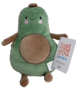 Carters Just One You Target Green Tan Brown Avocado Plush Stuffed Baby Toy 68288 - Picture 1 of 7
