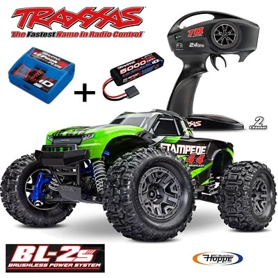 TRAXXAS # TRX67154-4GRN TRAXXAS Stampede 4x4 grün 1/10 Monster + 4A Lader + Akku - Bild 1 von 4