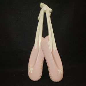 VTG Homeco Pink Ballet Shoes Wall Art Hanging Boho Sweet Memories - Picture 1 of 5