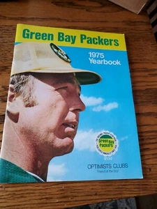 Green Bay Packers 1975 ANNUARIO NFL Go Pack Go rivista da collezione DOLCE - Foto 1 di 3