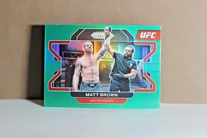 2022 PANINI PRIZM UFC GREEN PRIZM MATT BROWN #76 (U5) - Picture 1 of 2