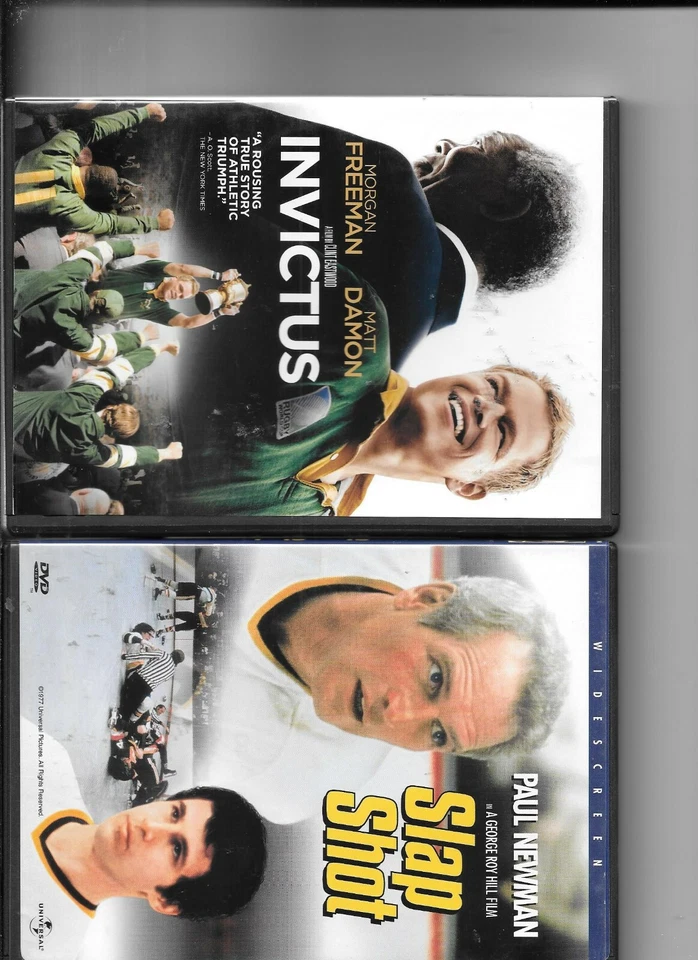 2 DVD's Invictus plus Slap Shot - Image 1 of 1
