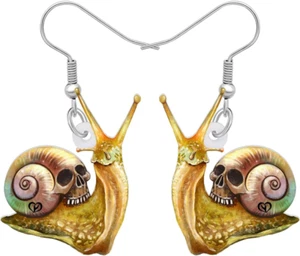 Acryl niedlich Schnecke Ohrringe Dangle Drop Neuheit Schmuck für Frauen Mädchen - Bild 1 von 6