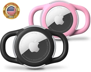 Waterproof Airtag Dog Collar Holder, Silicone & ABS Airtag Holder for Dog & Cat - Picture 1 of 6