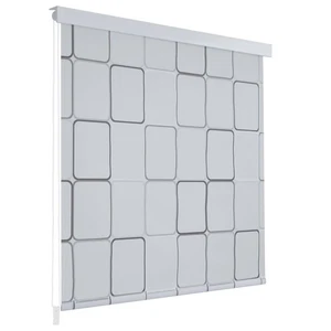 vidaXL Tenda a Rullo per Doccia 80x240 cm Quadrati - Foto 1 di 6