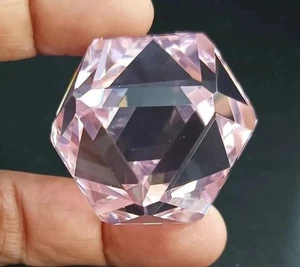 Topacio rosa brillante natural 89-90 quilates corte elegante VVS piedras preciosas sueltas certificadas por EGL - Imagen 1 de 5