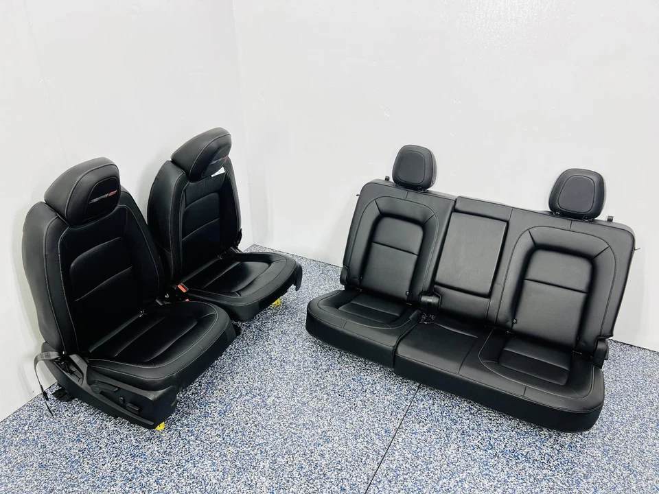 2021 Colorado ZR2 Pickup Front and Rear Black Leather Seats 4dr Crew Cab  910817 - Image 1 of 4