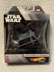 Mattel Hot Wheels Die-cast Star Wars Starships Select VADERS TIE ADVANCED new - Picture 1 of 7